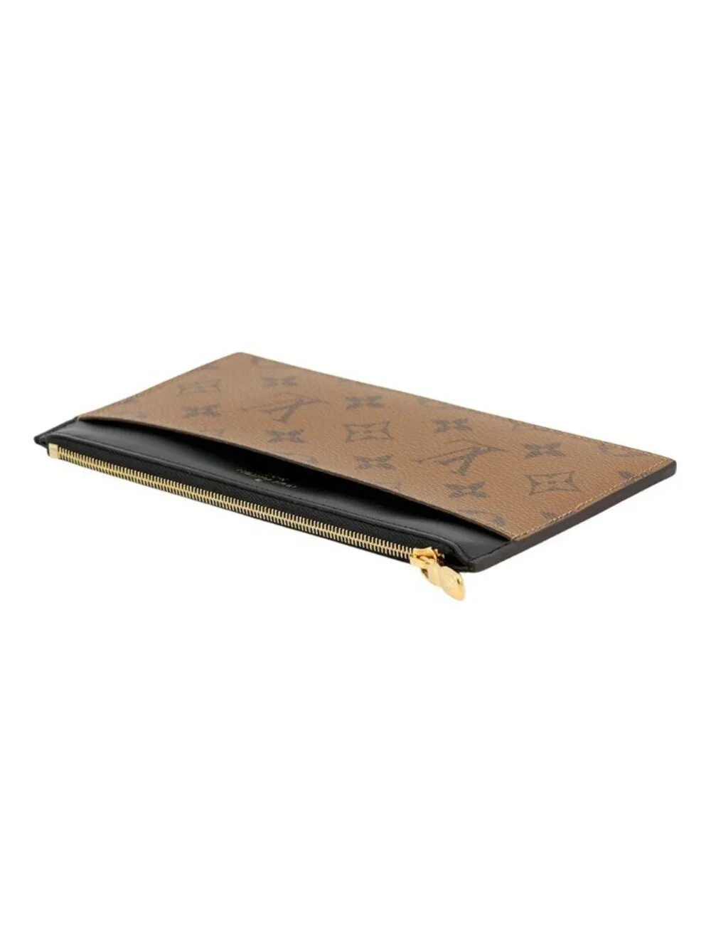 Louis Vuitton Wallet Monogram Reverse Slim Purse Black